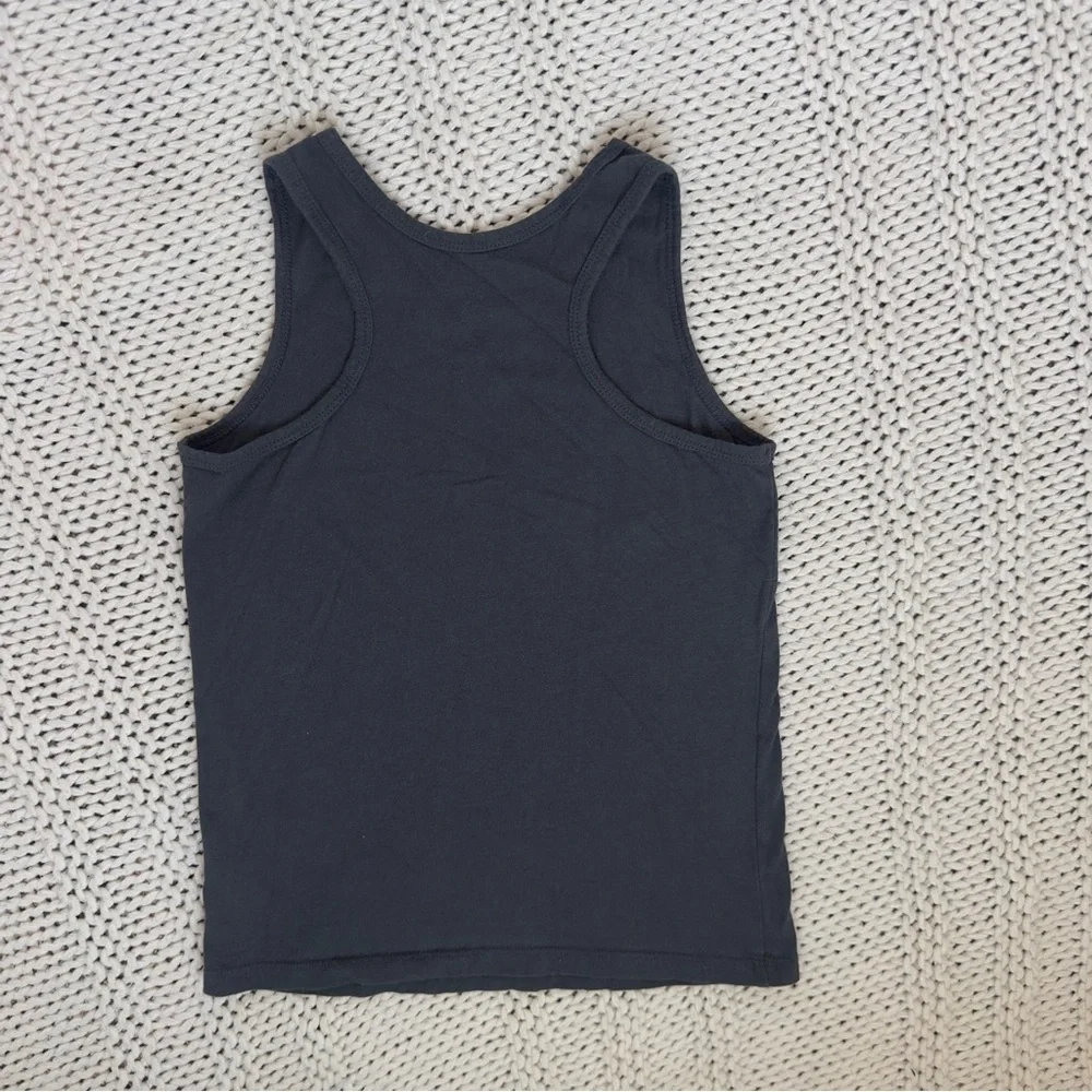 Gap Girl's Graphic Casual Gray and Metalic Tank Top Size Medium